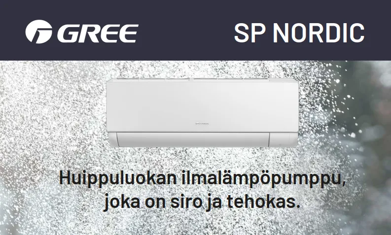Gree SP Nordic ilmalämpöpumppu
